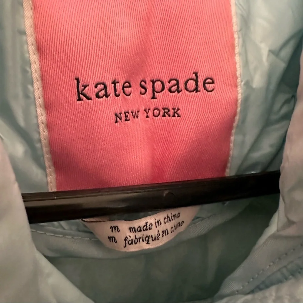 Kate Spade Packable Down Jacket Frosty Sky Blue